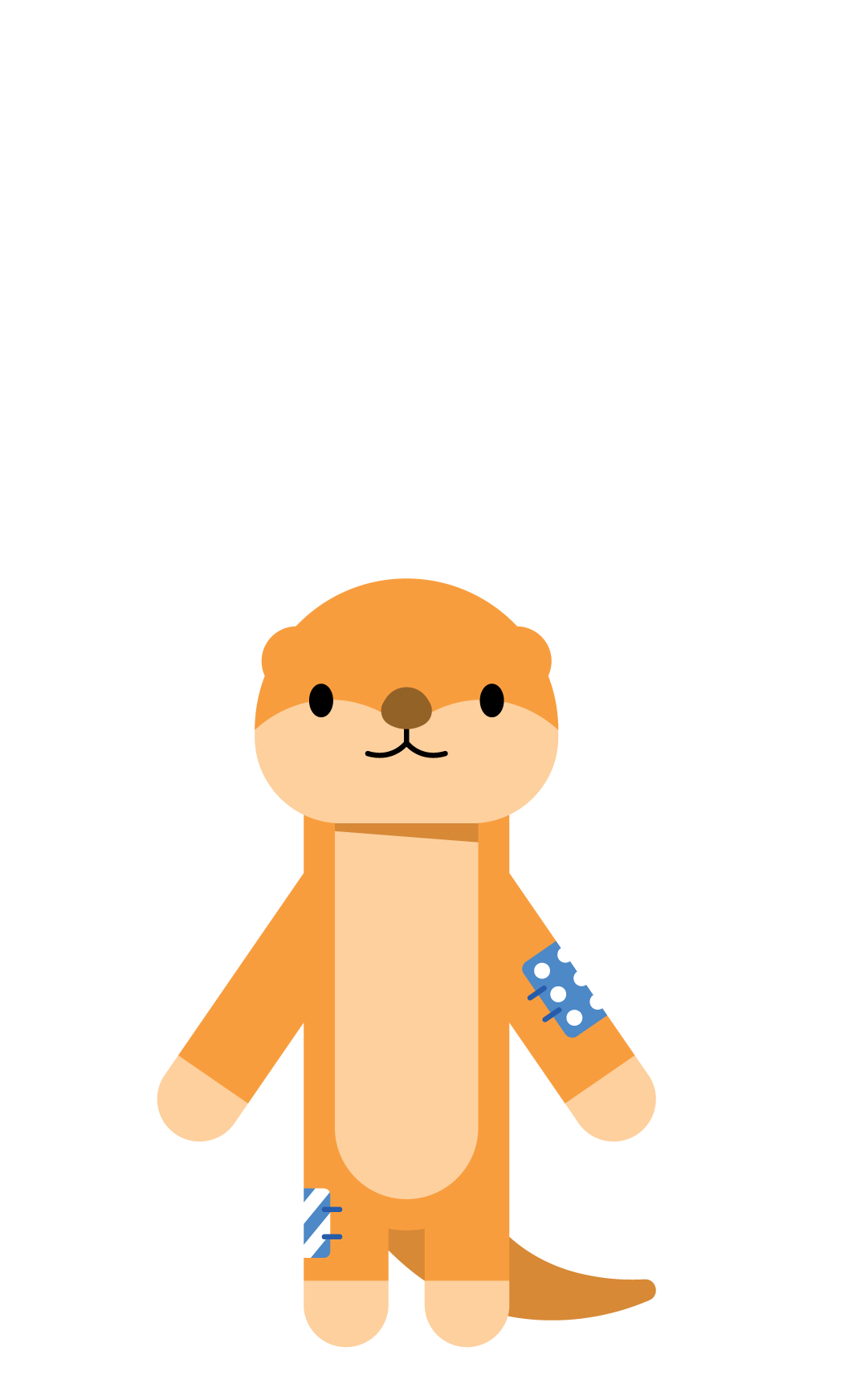 Ollie the otter, a Mighty Club character